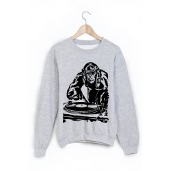 Sweat-Shirt imprimÃ© singe dj