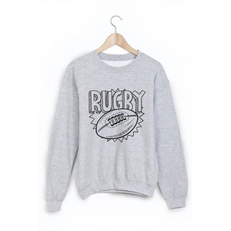 Sweat-Shirt imprimÃ© rugby ref 1306