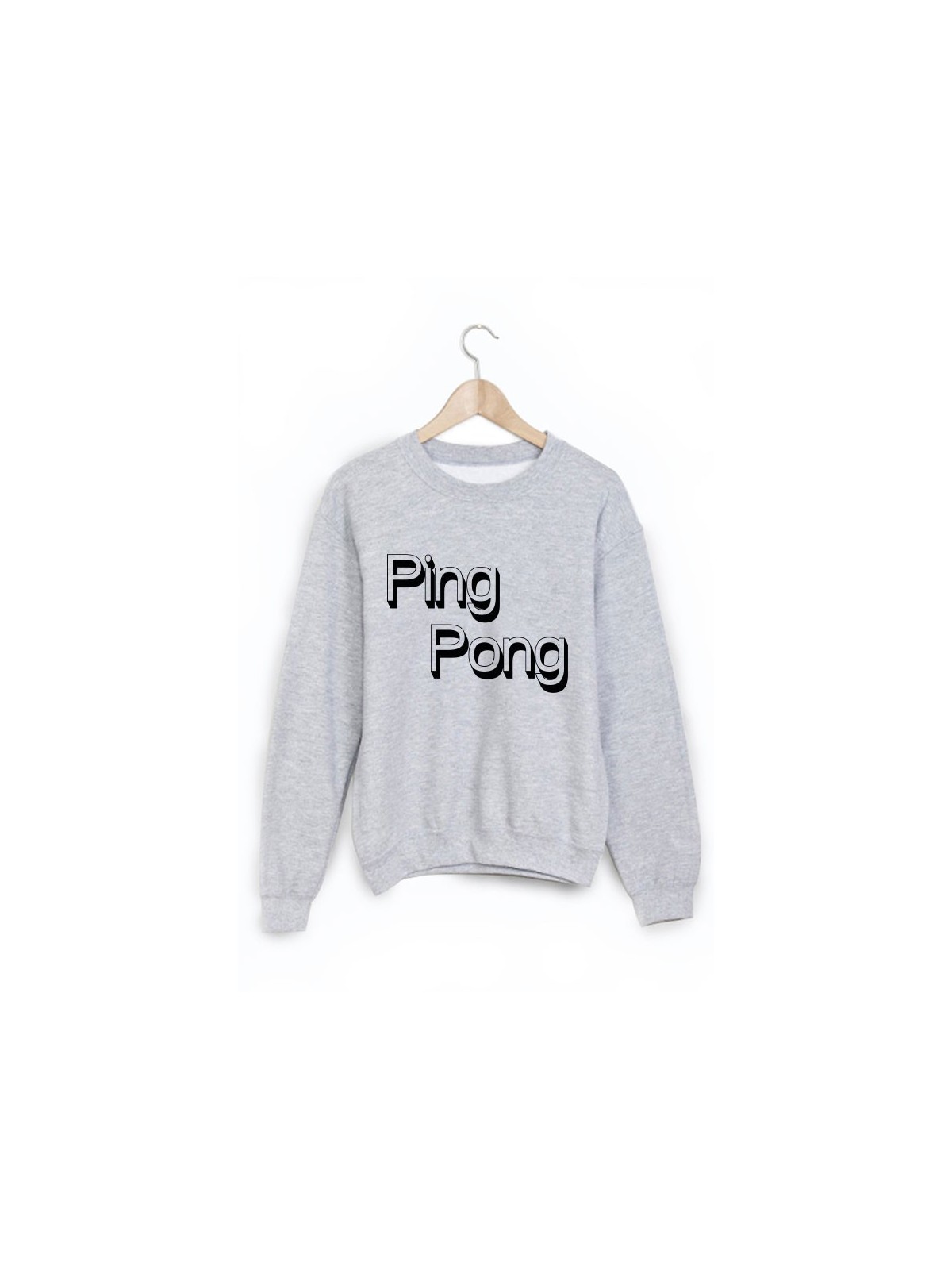 Sweat-Shirt imprimÃ© ping pong