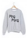 Sweat-Shirt imprimÃ© ping pong