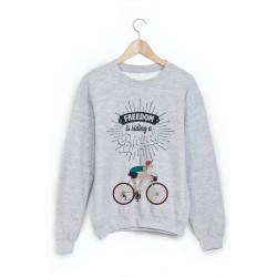 Sweat-Shirt imprimÃ© cycliste 