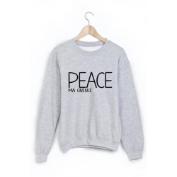 Sweat-Shirt imprimÃ© peace ma gueule