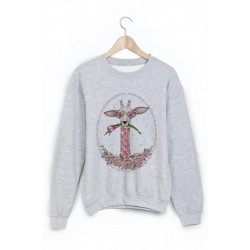 Sweat-Shirt imprimÃ© giraffe