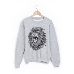 Sweat-Shirt imprimÃ© lion