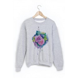 Sweat-Shirt imprimÃ© fleur