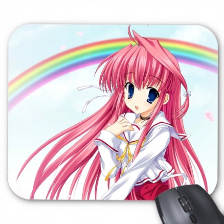 Tapis de souris manga arc en ciel