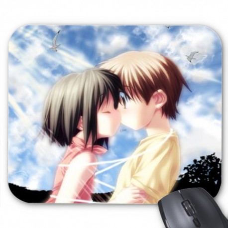 Tapis de souris manga amour 