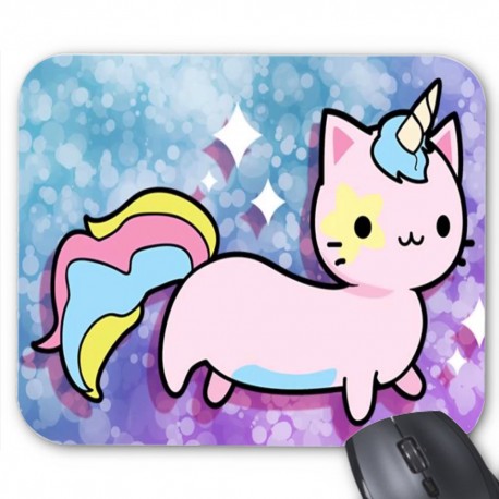 Tapis de souris chat licorne