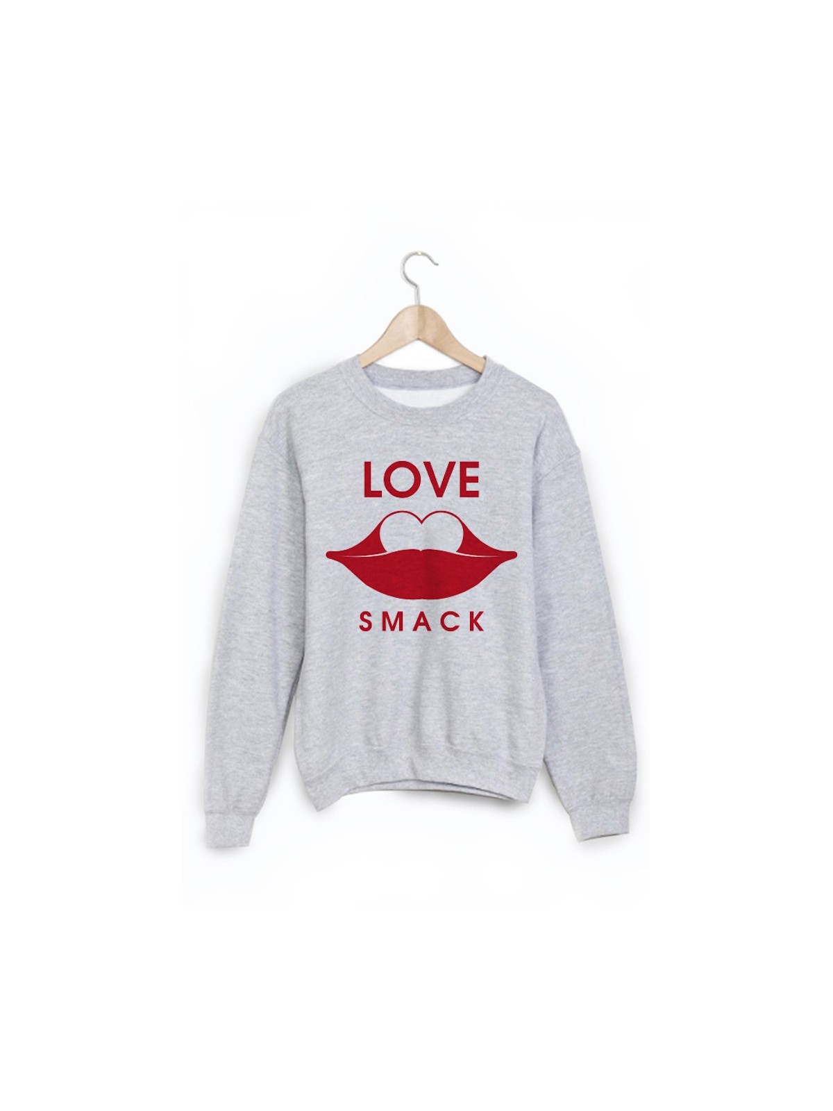 Sweat-Shirt imprimÃ© bouche love 