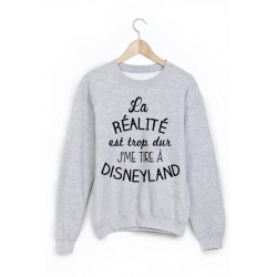 Sweat-Shirt imprimÃ© humour disneyland 