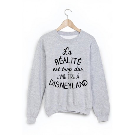 Sweat-Shirt imprimÃ© humour disneyland 