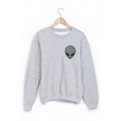 Sweat-Shirt imprimÃ© extra terrestre