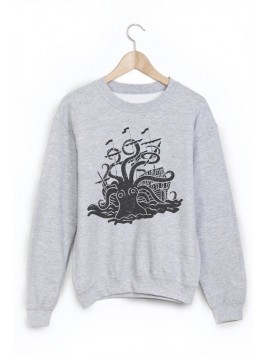 Sweat-Shirt imprimé pieuvre
