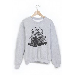 Sweat-Shirt imprimÃ© pieuvre