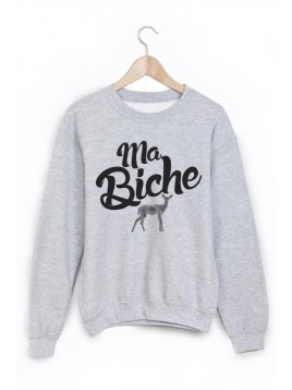 Sweat-Shirt citation ma biche