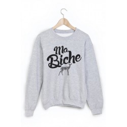 Sweat-Shirt citation ma biche