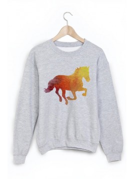 Sweat-Shirt imprimé cheval ref 1797
