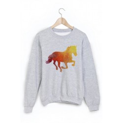 Sweat-Shirt imprimÃ© cheval ref 1797