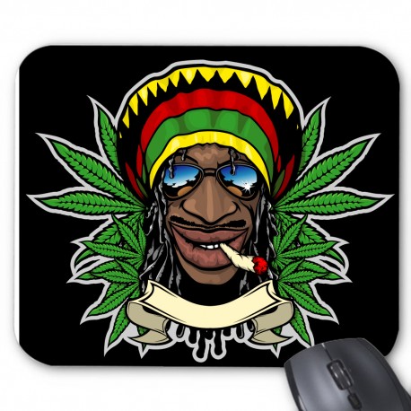 Tapis de souris rasta man