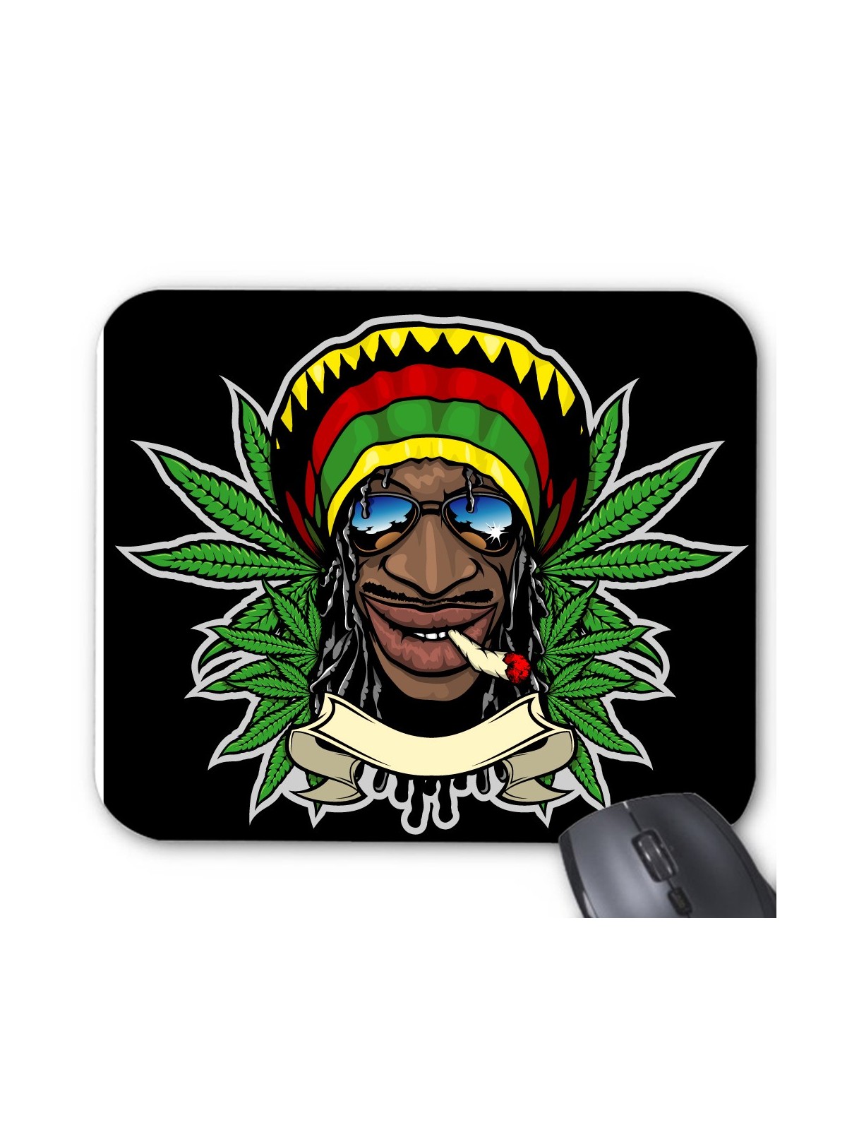 Tapis de souris rasta man