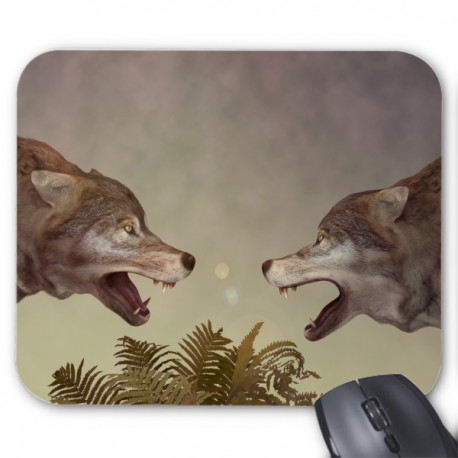 Tapis de souris loup 