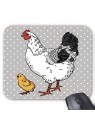 Tapis de souris poule 