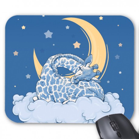 Tapis de souris giraffe lune