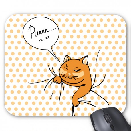 Tapis de souris illustration chat