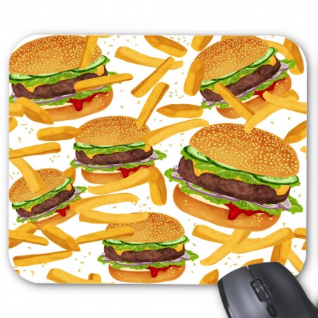 Tapis de souris fast food hamburger 