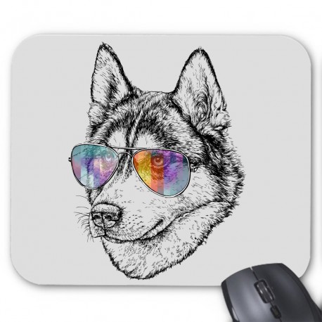 Tapis de souris chien art 