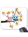 Tapis de souris arbre hibou 