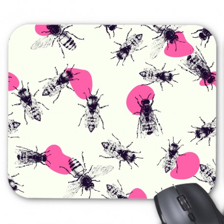 Tapis de souris abeille insecte art 