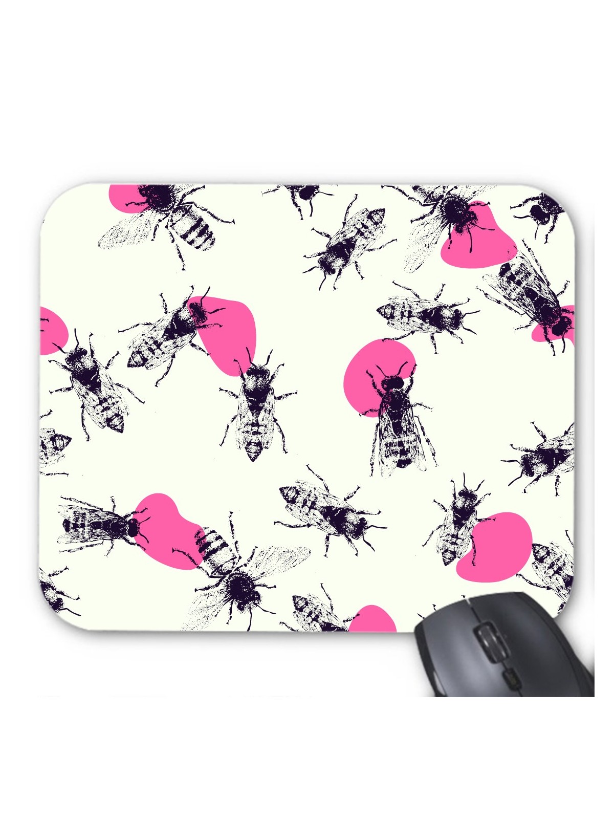 Tapis de souris abeille insecte art 