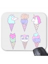 Tapis de souris glace chat licorne