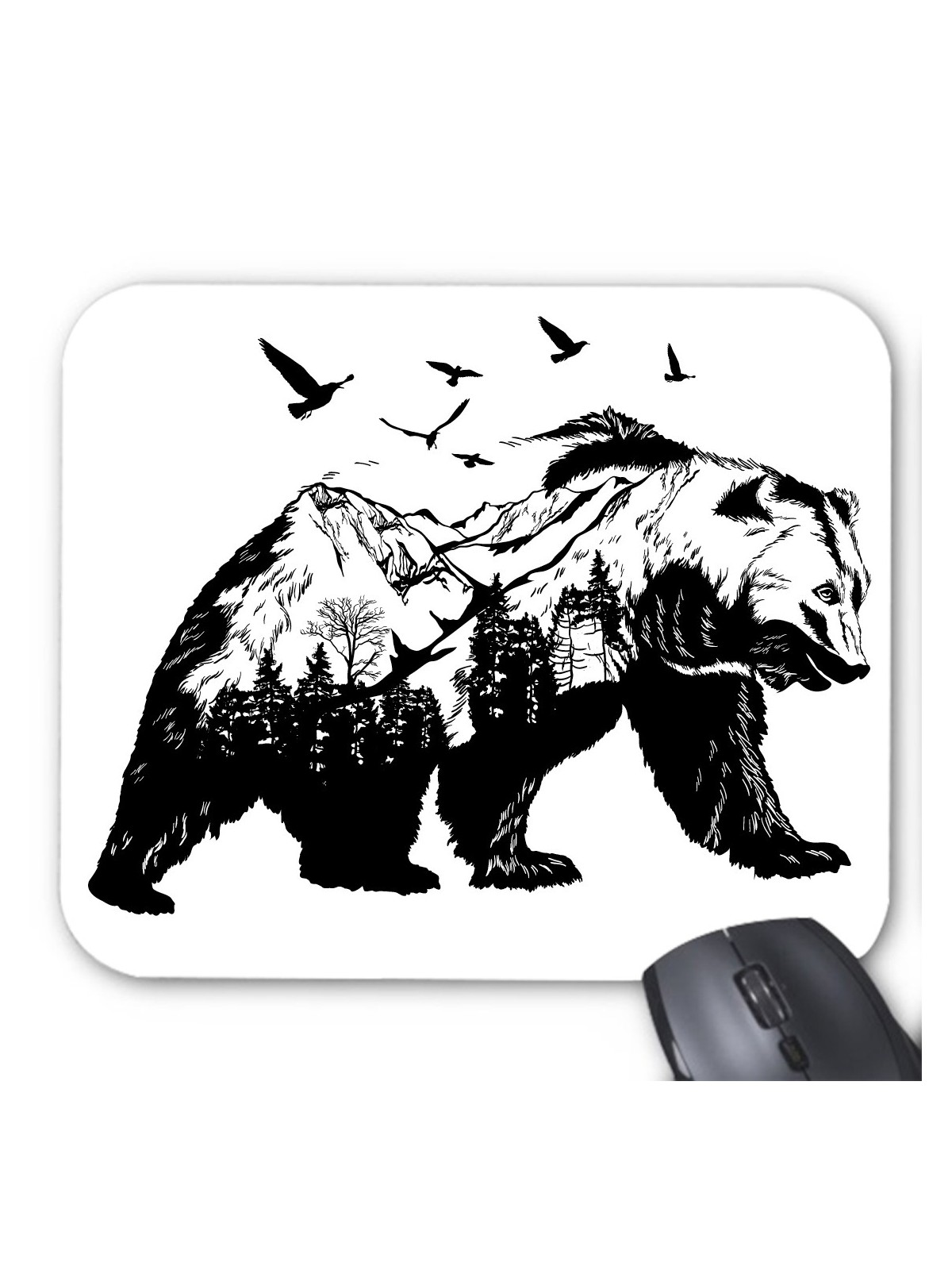 Tapis de souris illustration ours