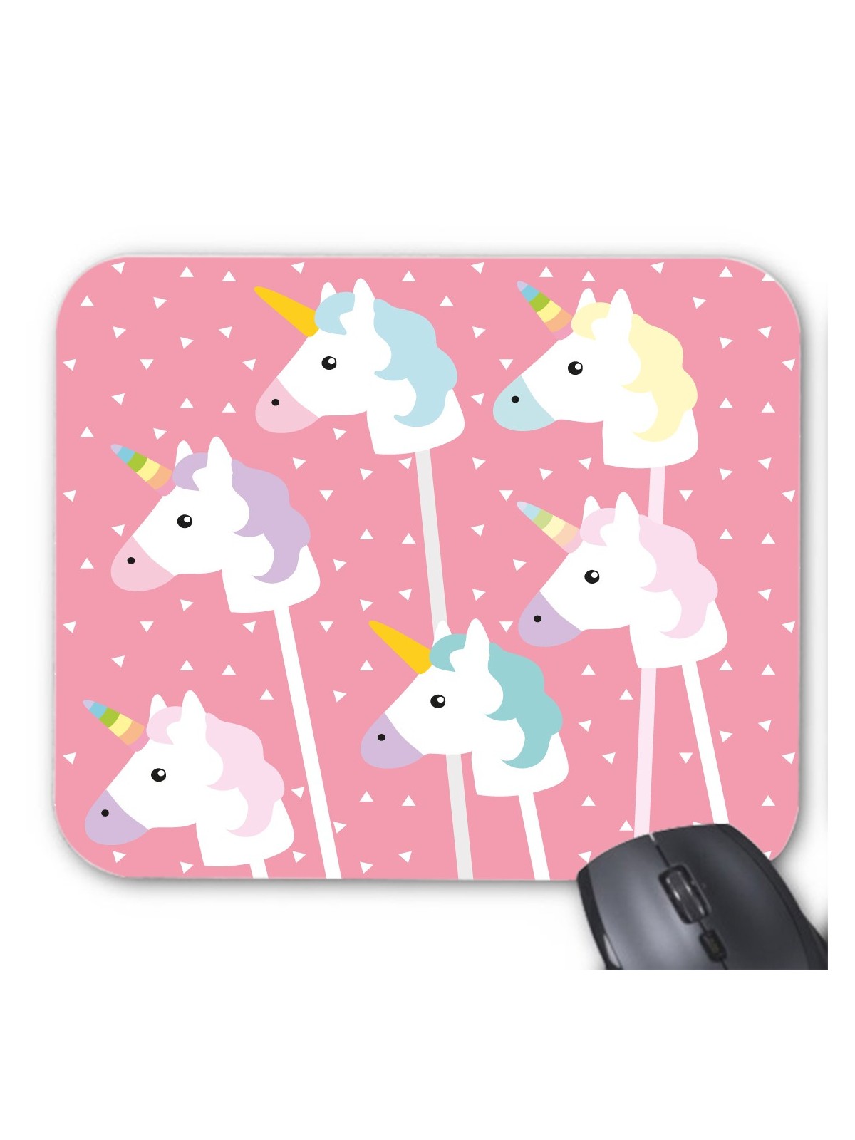 Tapis de souris licorne rose