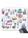 Tapis de souris illustration pierres precieuse