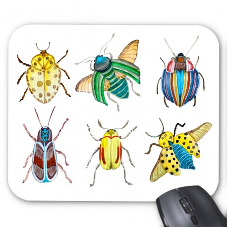 Tapis de souris illustration insectes