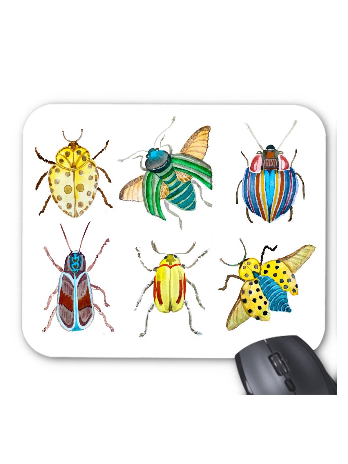 Tapis de souris illustration insectes