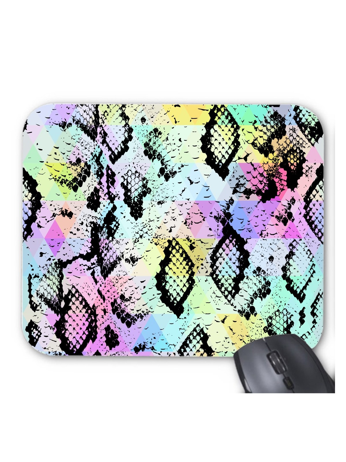 Tapis de souris serpent psychedelique