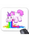 Tapis de souris licorne arc en ciel humour