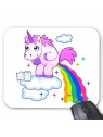 Tapis de souris licorne arc en ciel humour ref  3399