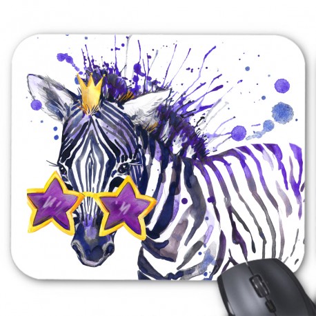 Tapis de souris zebre lunette