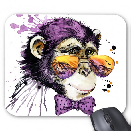 Tapis de souris singe lunette ref  3292