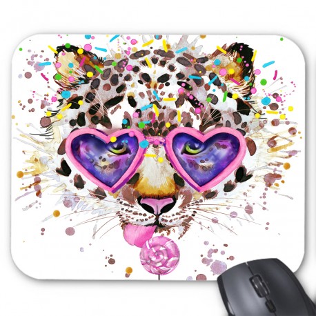 Tapis de souris panthere lunette