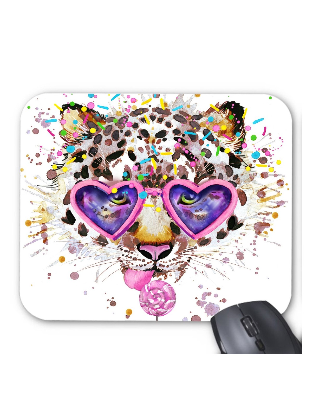 Tapis de souris panthere lunette