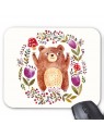 Tapis de souris illustration ours foret