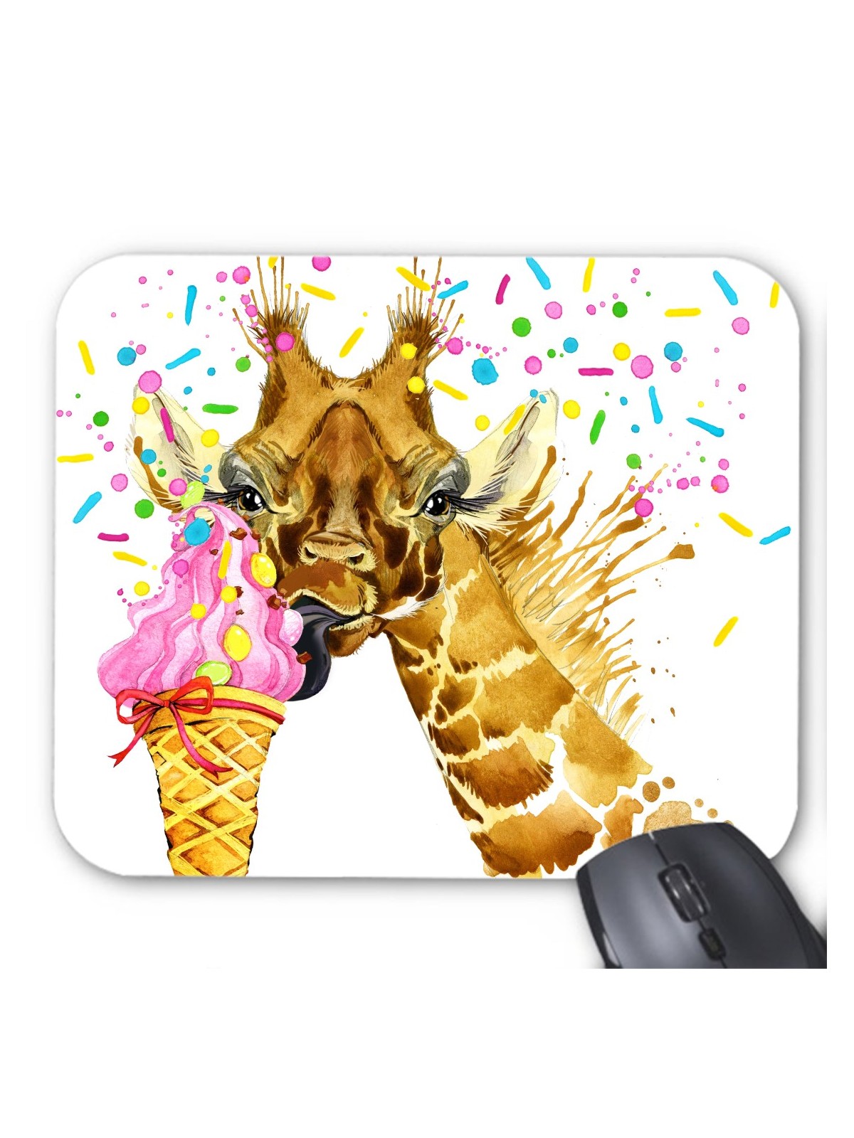 Tapis de souris girafe glace