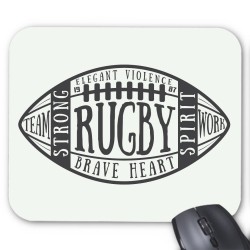 Tapis de souris rugby 