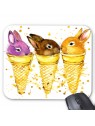 Tapis de souris glace lapin